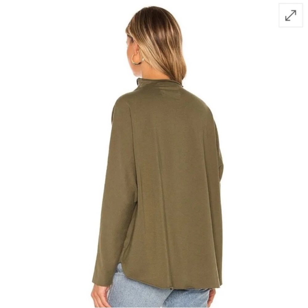Frank & Eileen Olive Long Sleeve Top - Picture 4 of 16